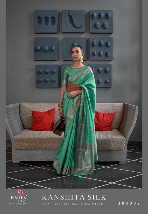 Rajtex Kanshit Silk Zari Handloom Weaving Saree Collection